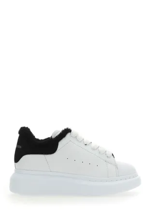 Alexander McQueen Kids Faux-Fur Trim Low-Top Sneakers