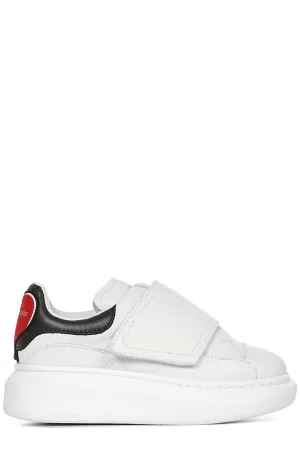 Alexander McQueen Kids Heart Patch Touch Strap Sneakers