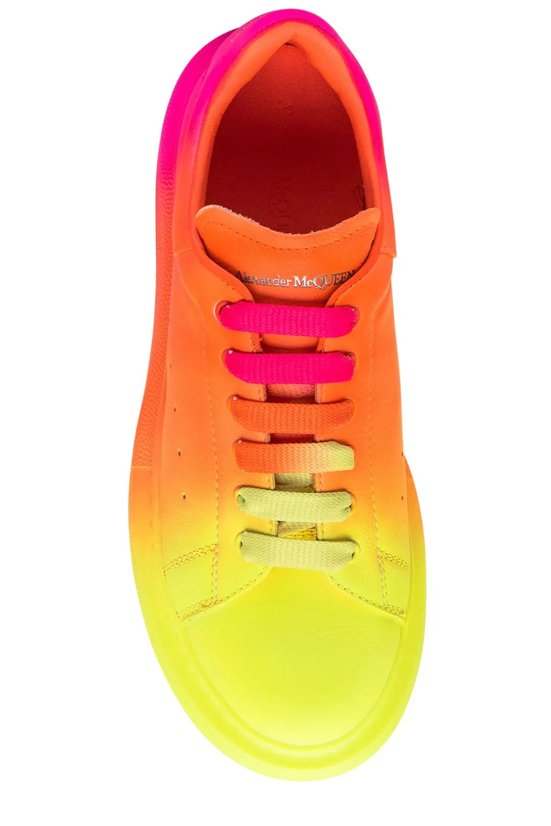 Alexander McQueen Kids Round Toe Lace-Up Trainers