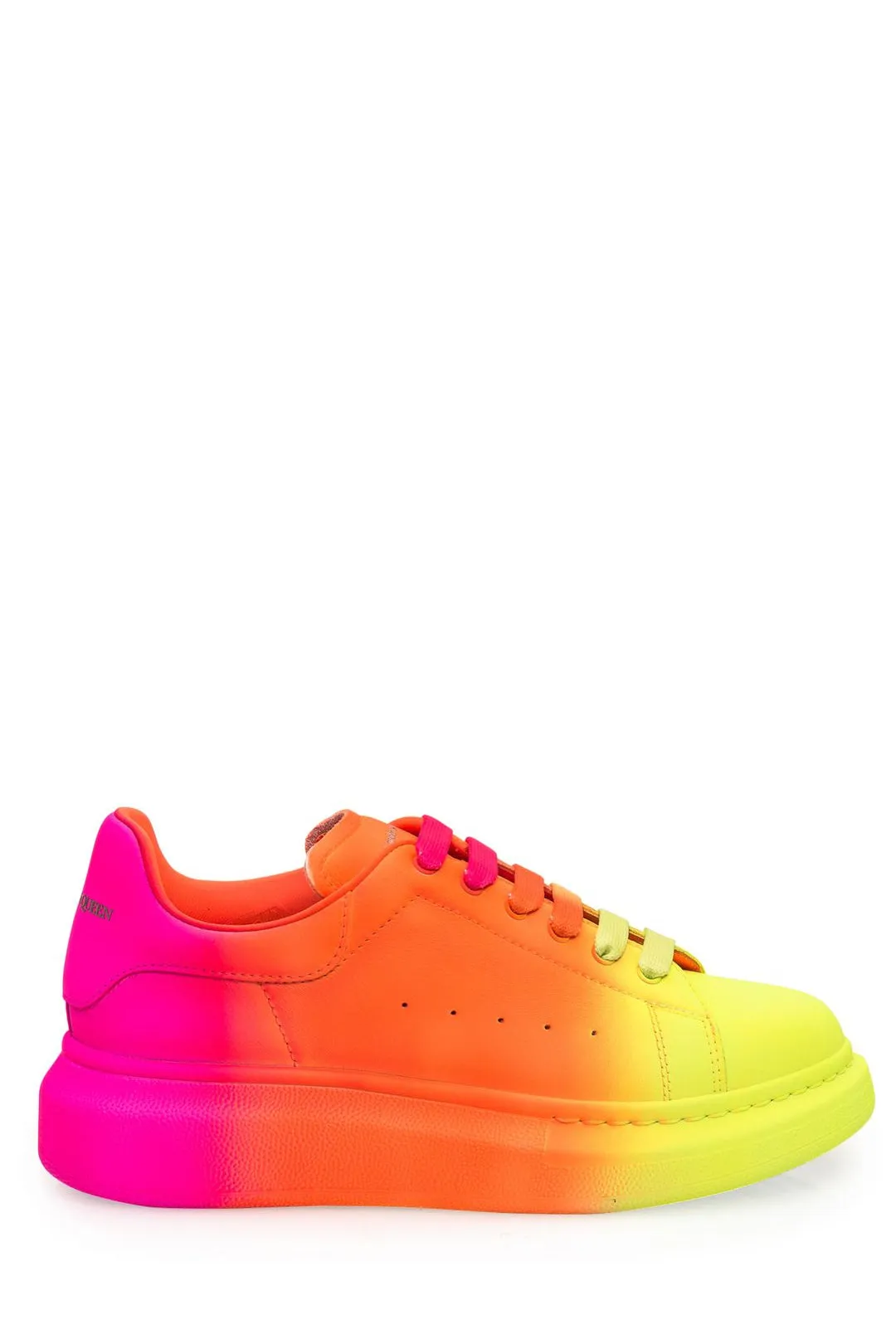 Alexander McQueen Kids Round Toe Lace-Up Trainers