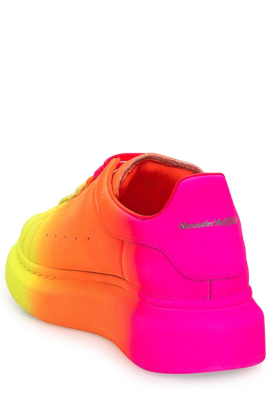 Alexander McQueen Kids Round Toe Lace-Up Trainers