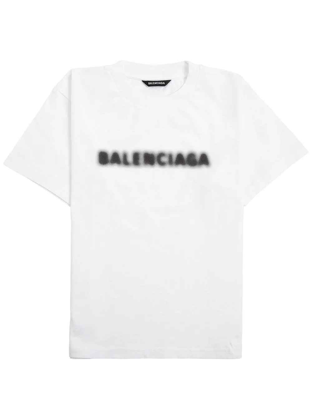 Balenciaga Kids Blurred Logo Printed T-Shirt