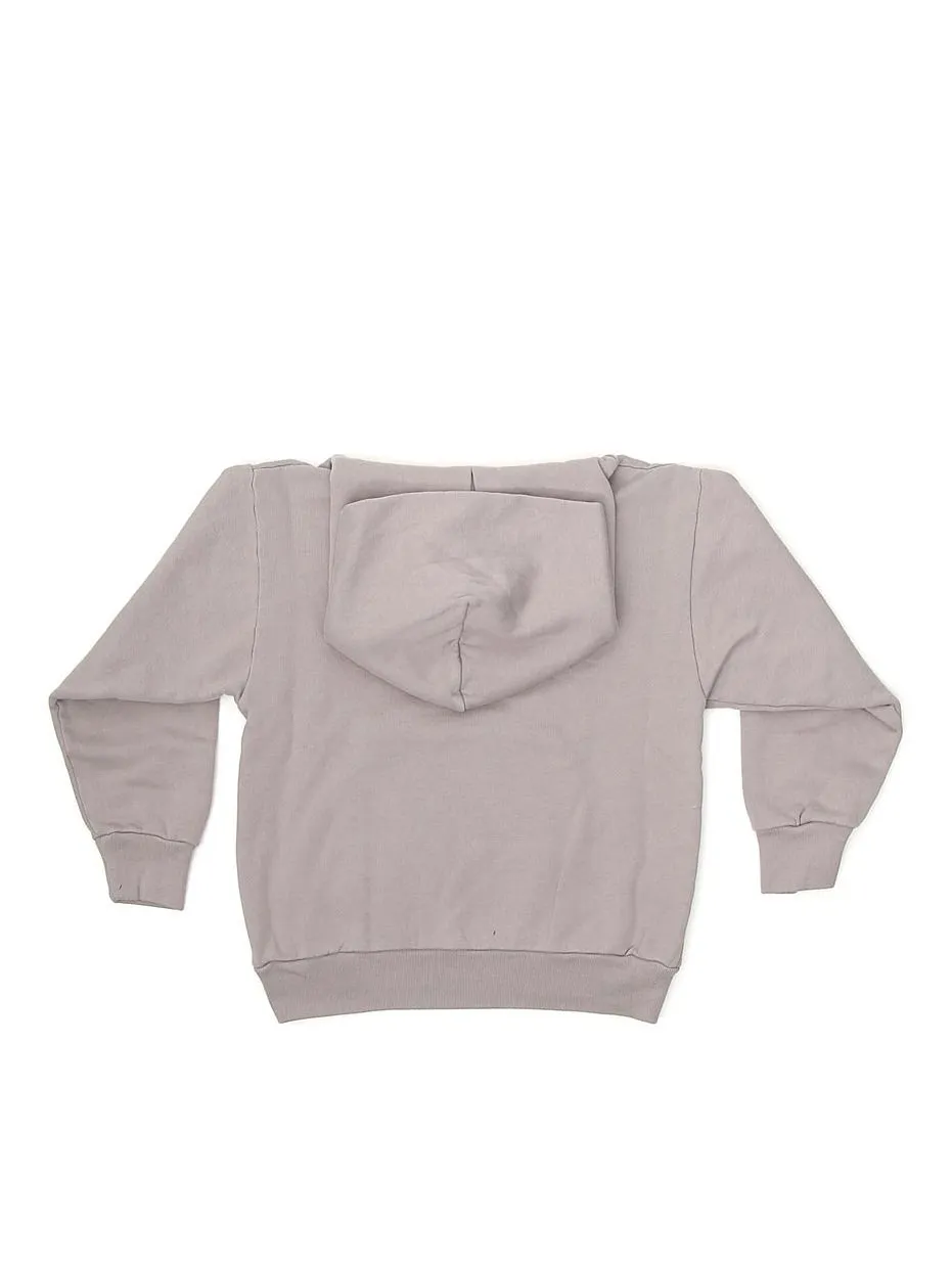Balenciaga Kids Blurry Logo Printed Long-Sleeved Hoodie