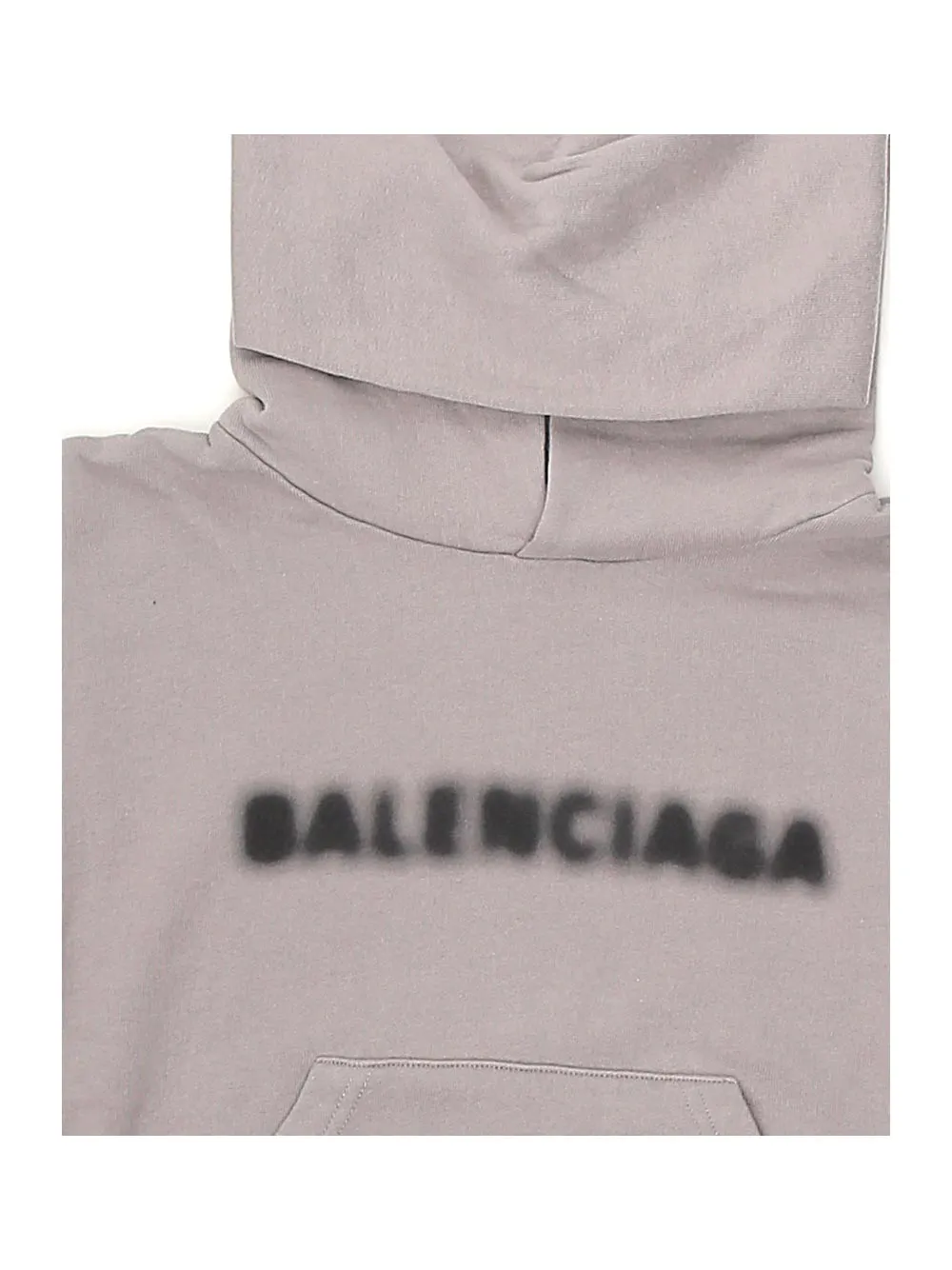 Balenciaga Kids Blurry Logo Printed Long-Sleeved Hoodie
