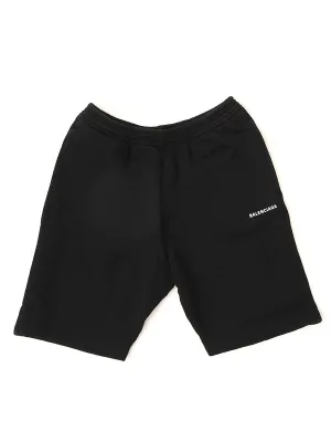 Balenciaga Kids Logo Print Track Shorts