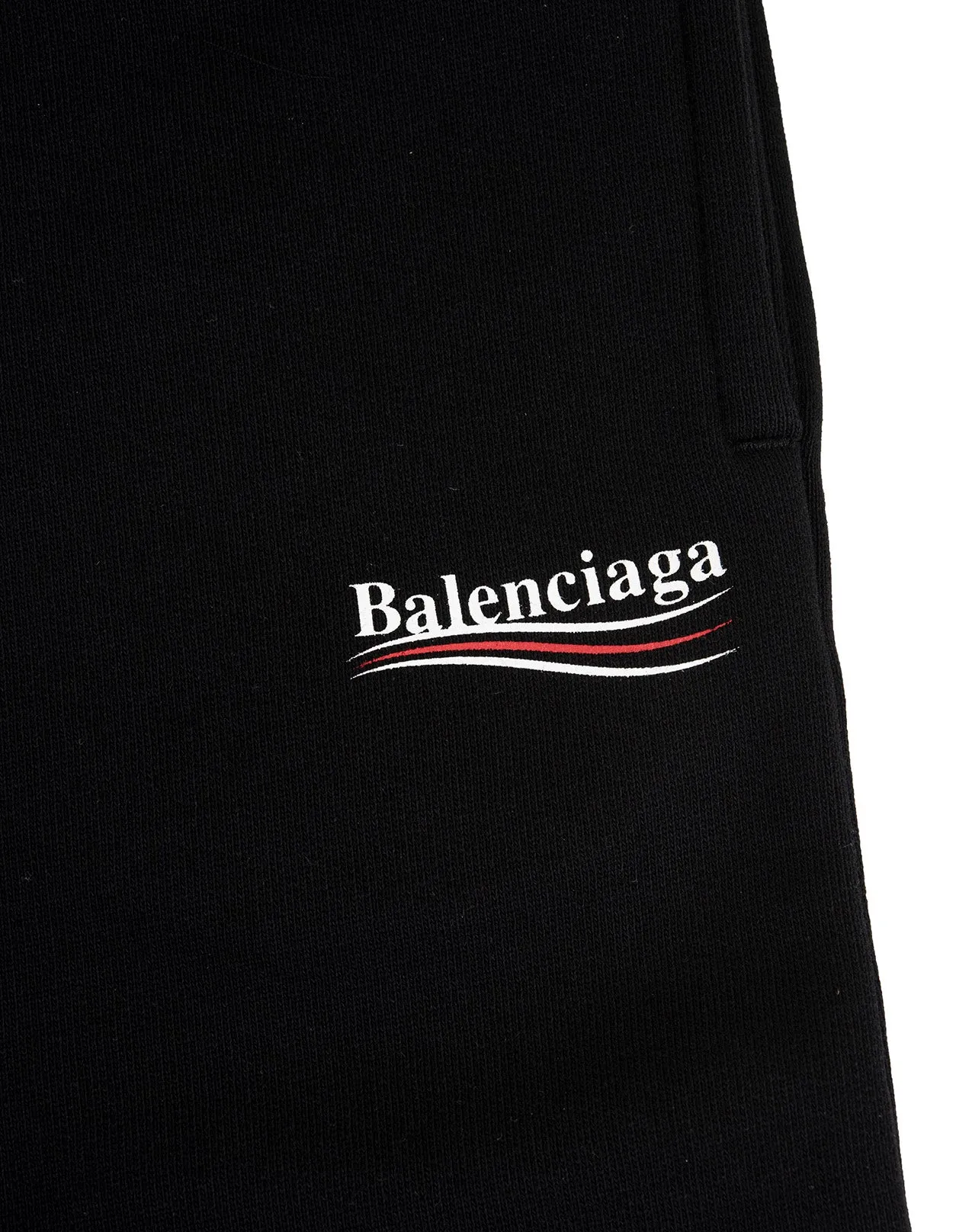 Balenciaga Kids Logo Print Track Shorts