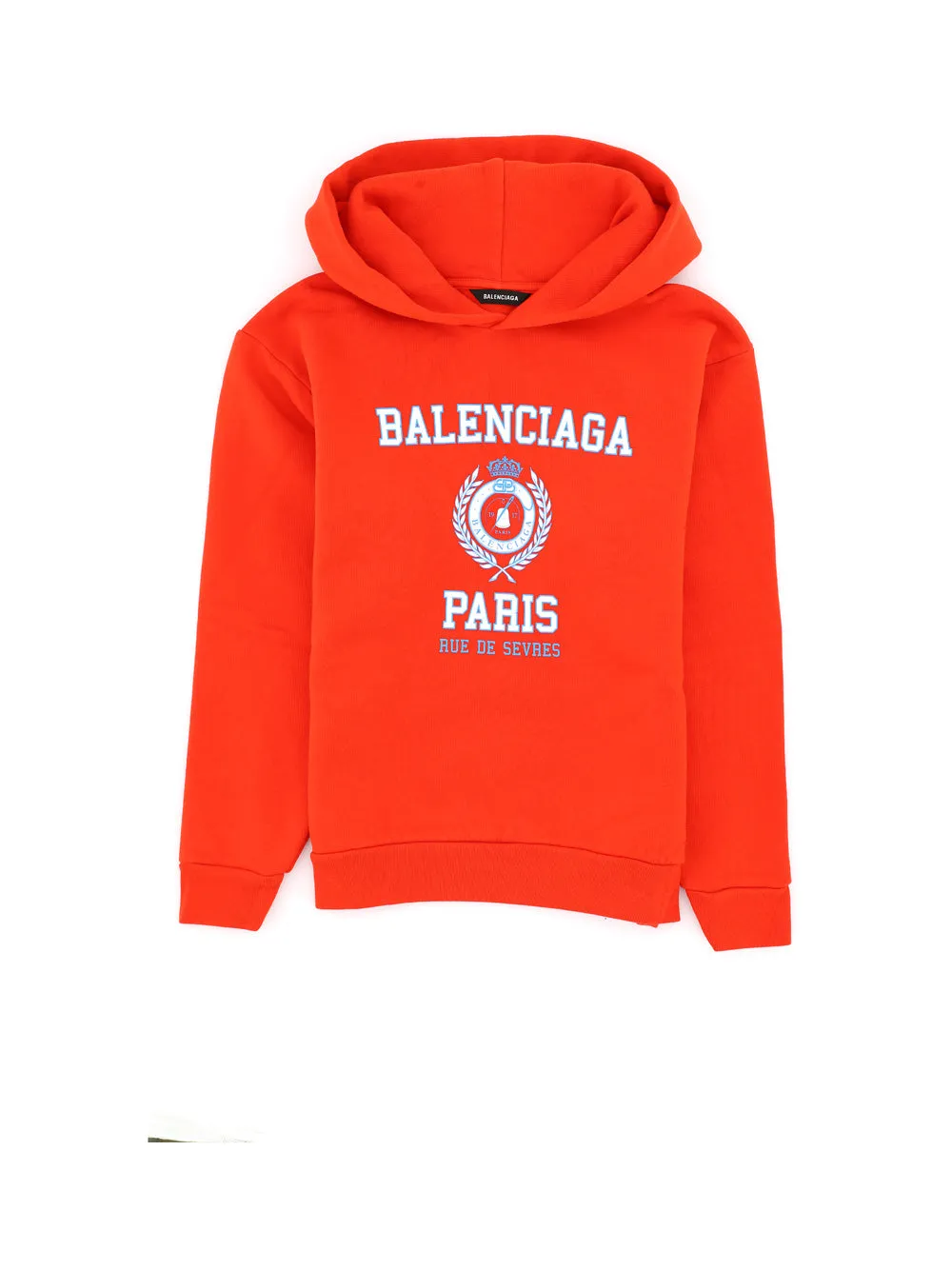 Balenciaga Kids Logo Printed Long-Sleeved Hoodie