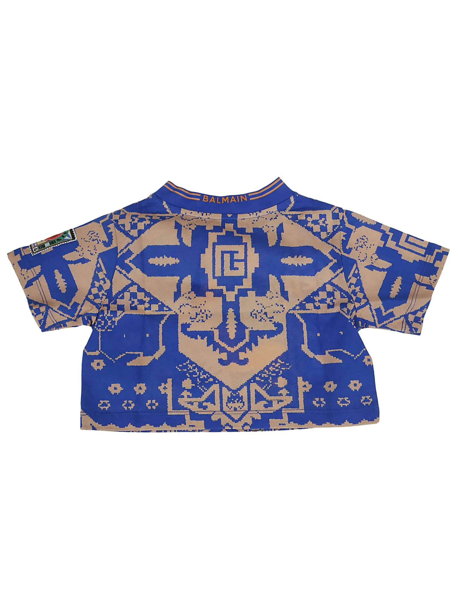 Balmain Graphic-Print Logo Crewneck T-Shirt