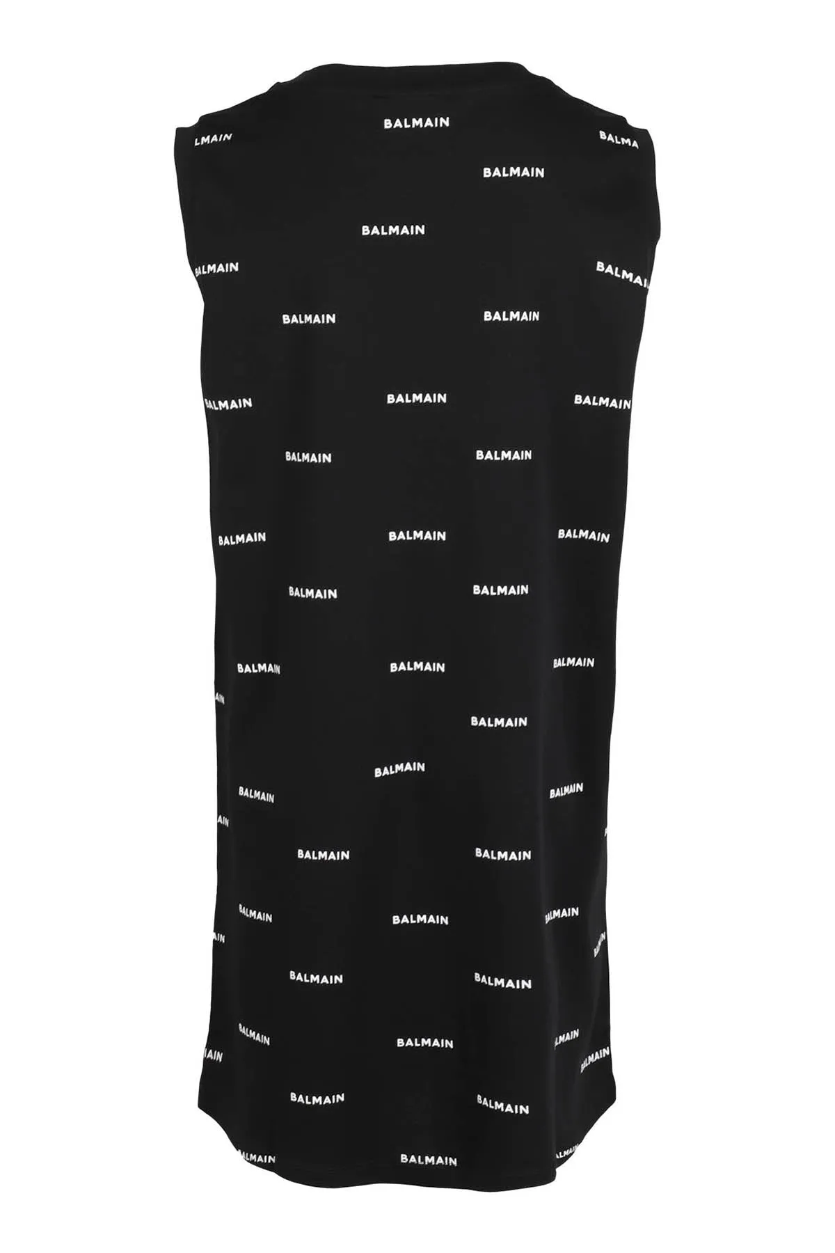 Balmain Kids Allover Logo Printed Tank Top