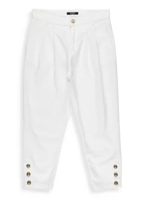Balmain Kids Button Detail Jeans