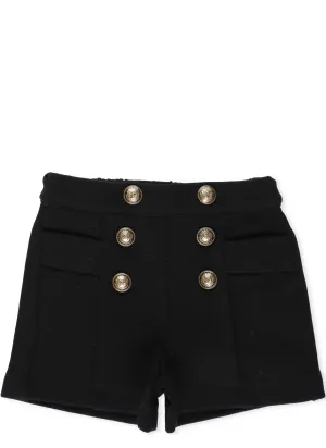 Balmain Kids Double Breasted Shorts