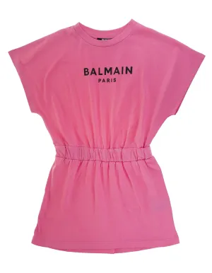 Balmain Kids Elasticated Waist T-Shirt Dress