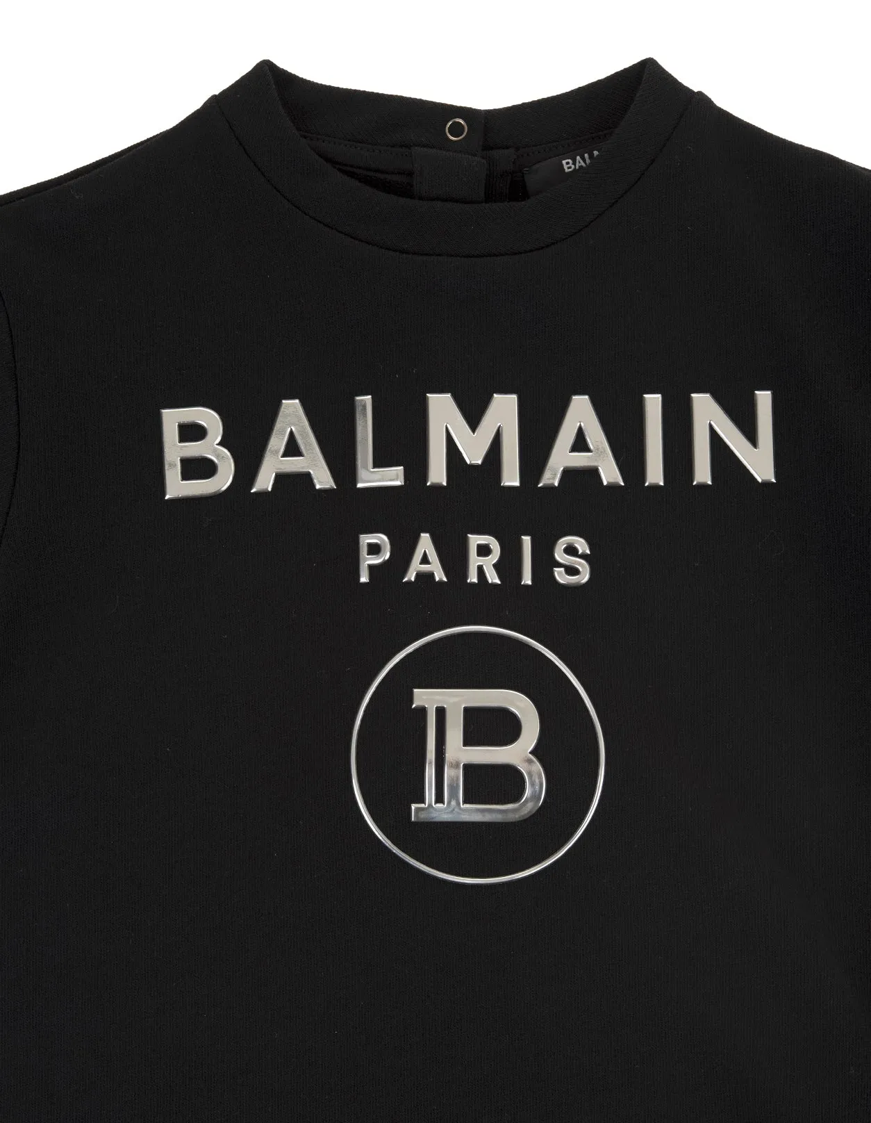 Balmain Kids Logo Detail Sweatshirt Dress