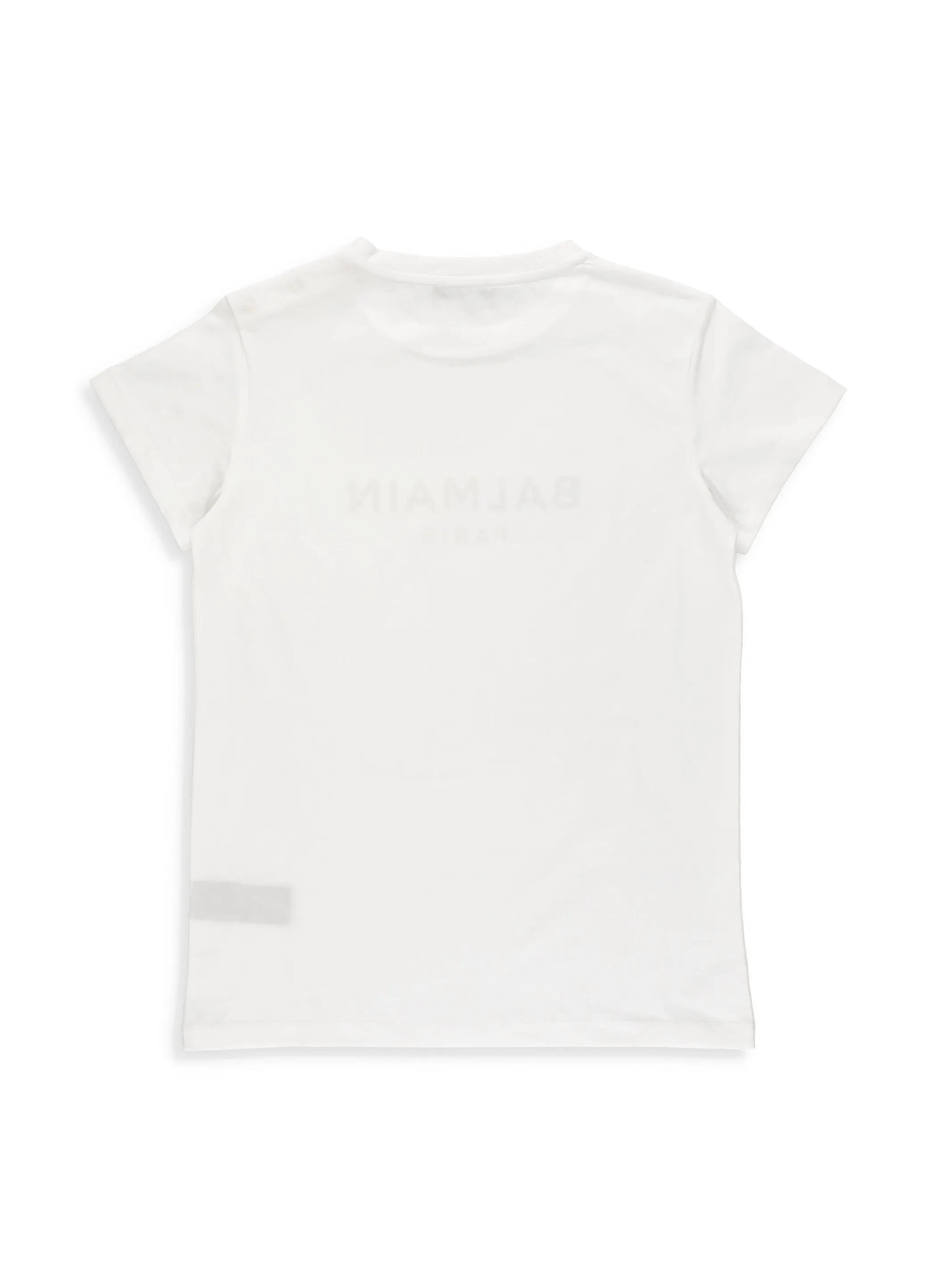 Balmain Kids Logo Detailed Crewneck T-Shirt