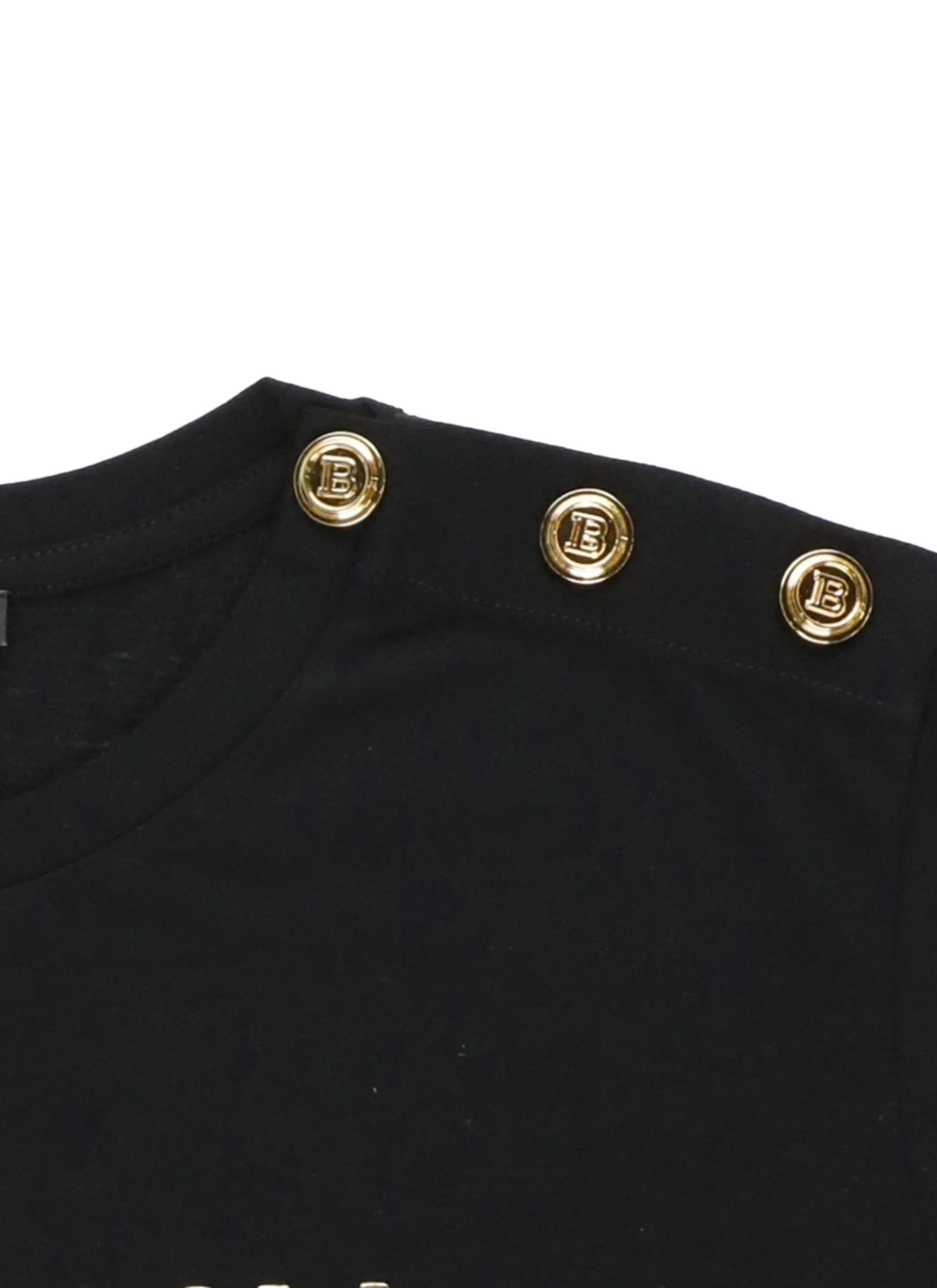Balmain Kids Logo Detailed Crewneck T-Shirt