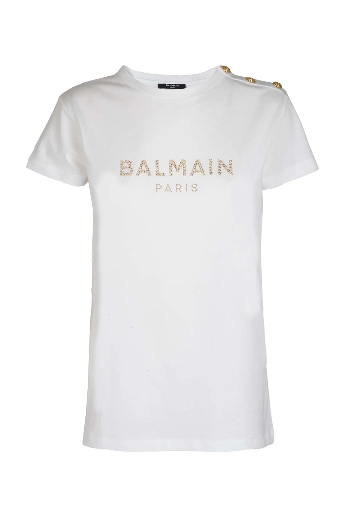 Balmain Kids Logo Detailed Crewneck T-Shirt