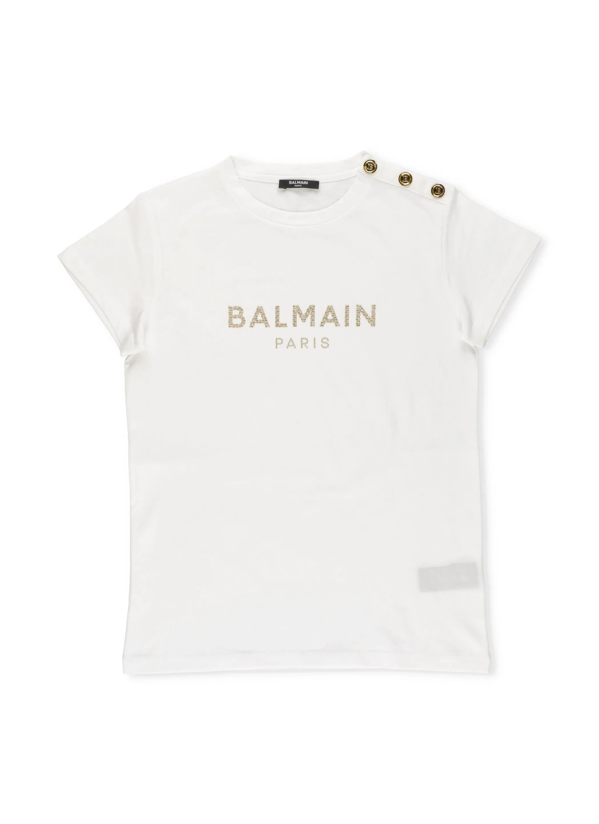Balmain Kids Logo Detailed Crewneck T-Shirt