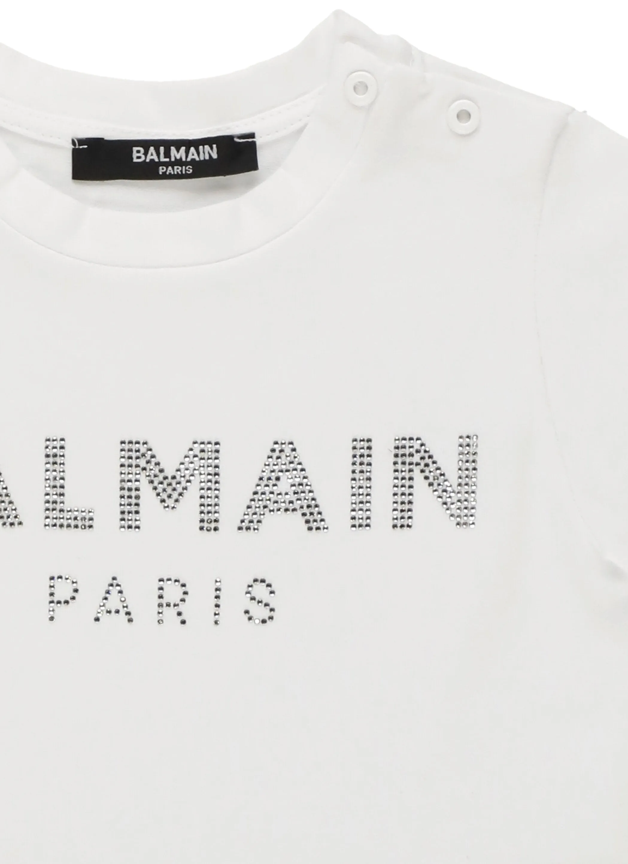 Balmain Kids Logo Embellished T-Shirt Dress