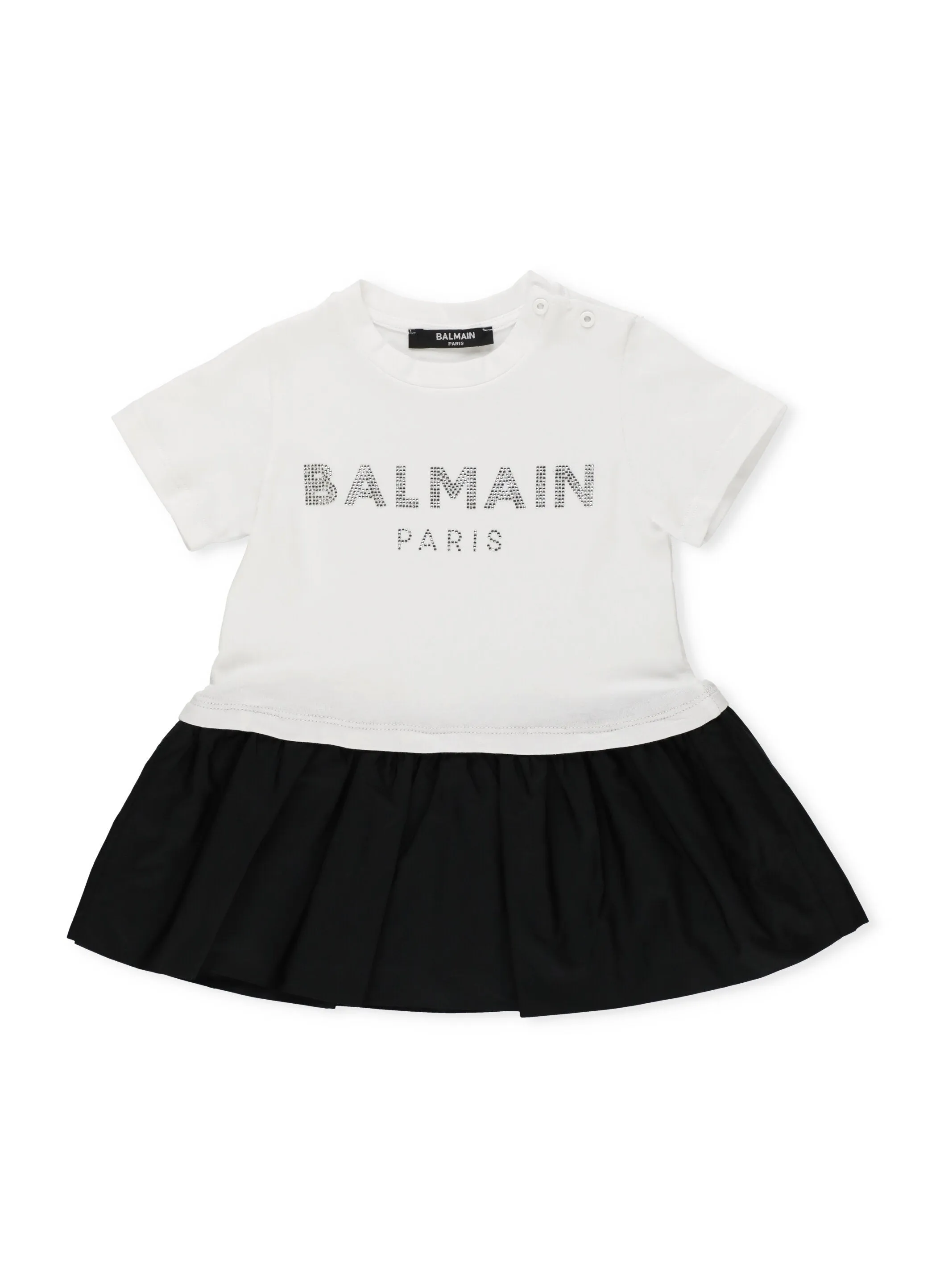 Balmain Kids Logo Embellished T-Shirt Dress