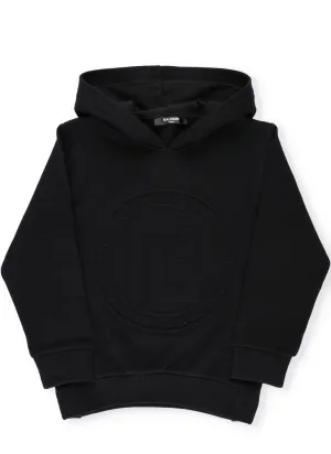 Balmain Kids Logo Embossed Hoodie