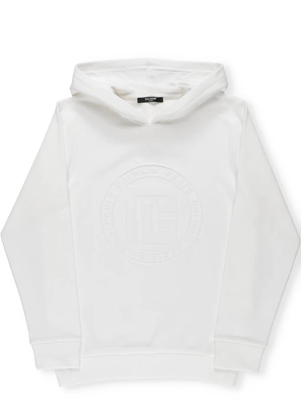Balmain Kids Logo Embossed Hoodie