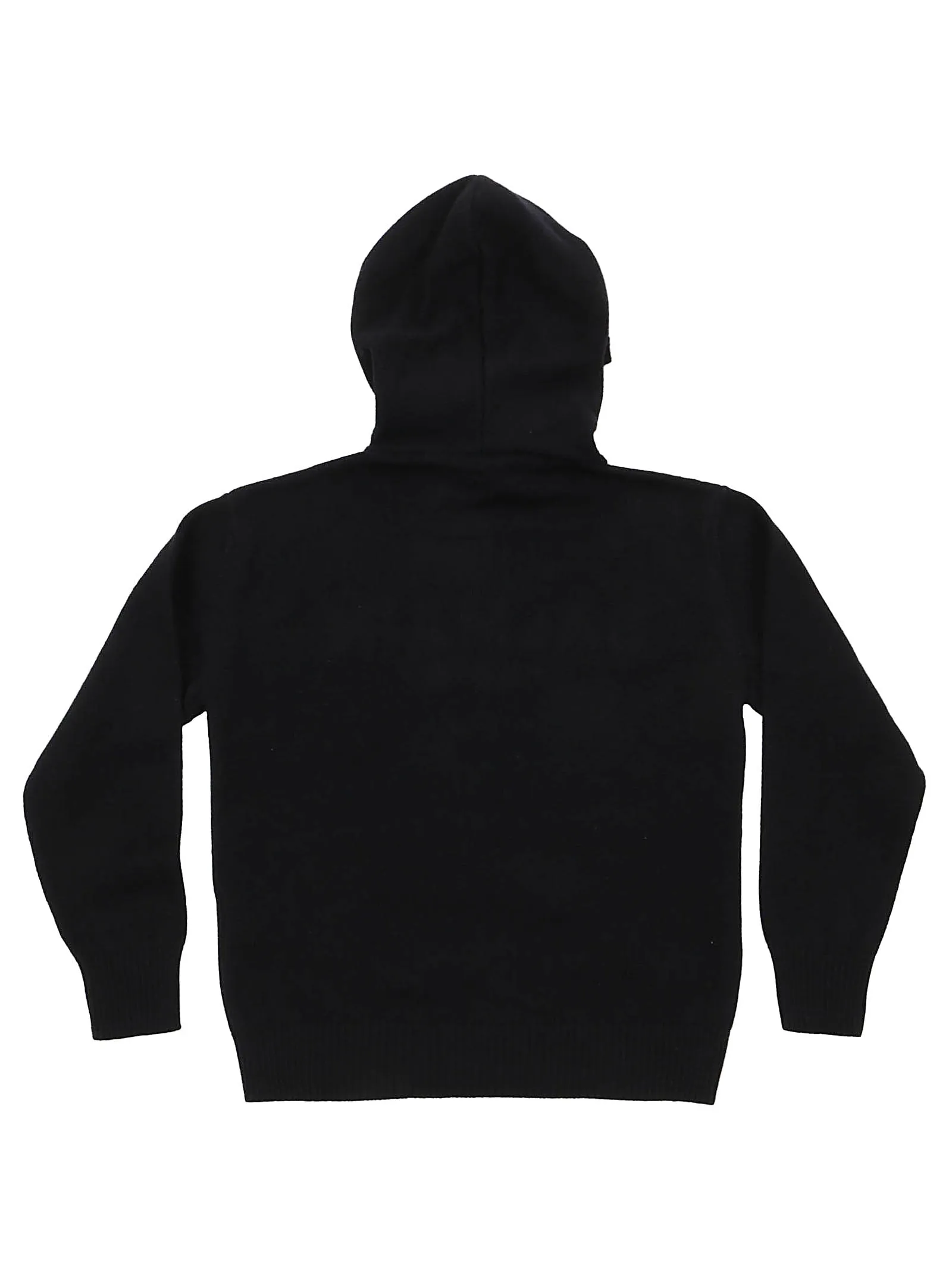 Balmain Kids Logo Embossed Knit Hoodie