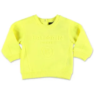 Balmain Kids Logo Embossed Sweatshirt