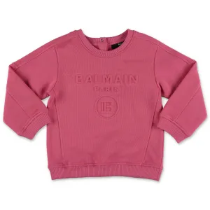 Balmain Kids Logo Embossed Sweatshirt