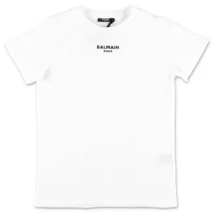 Balmain Kids Logo Embroidered T-Shirt