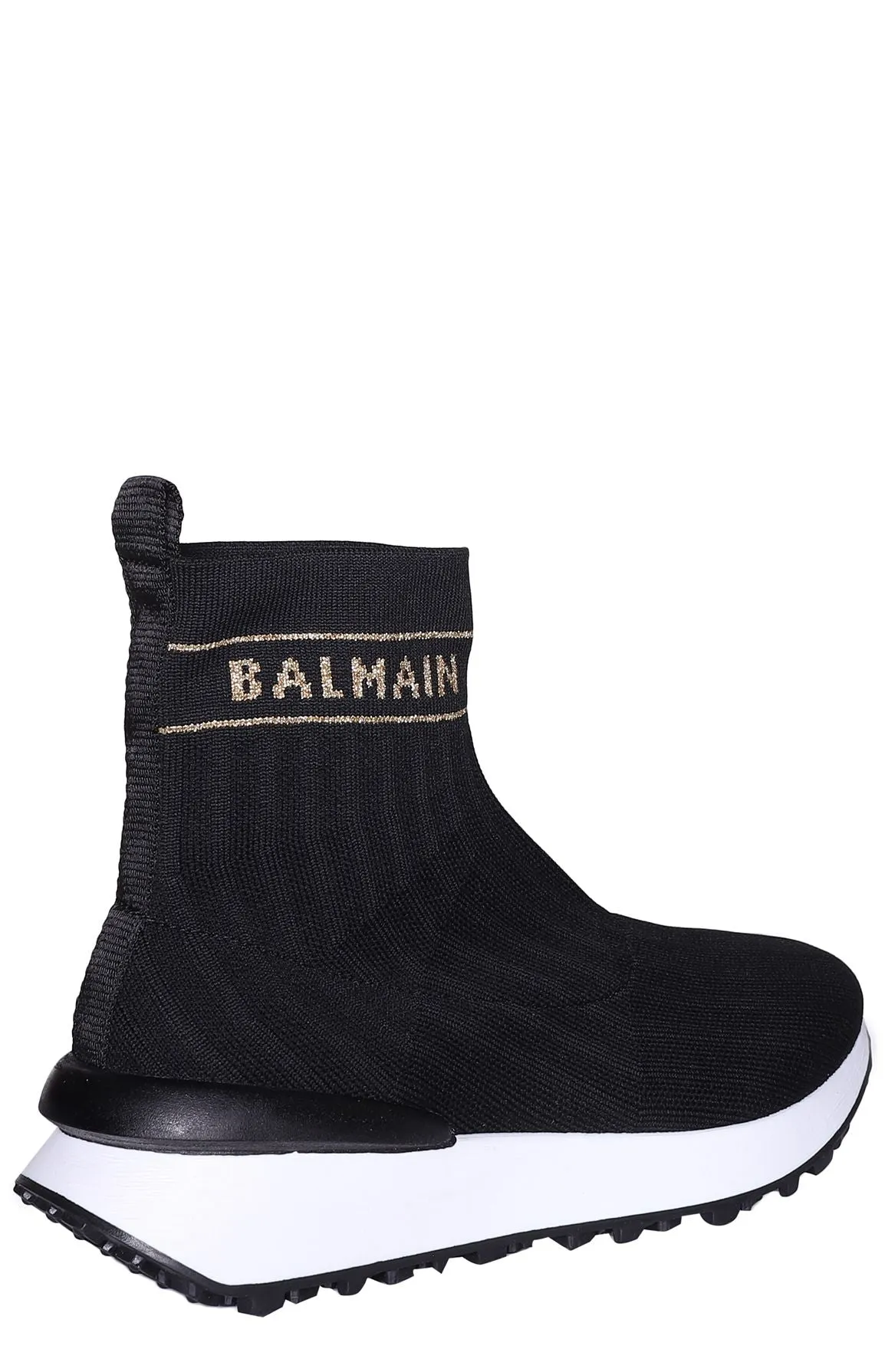 Balmain Kids Logo Intarsia Sneakers