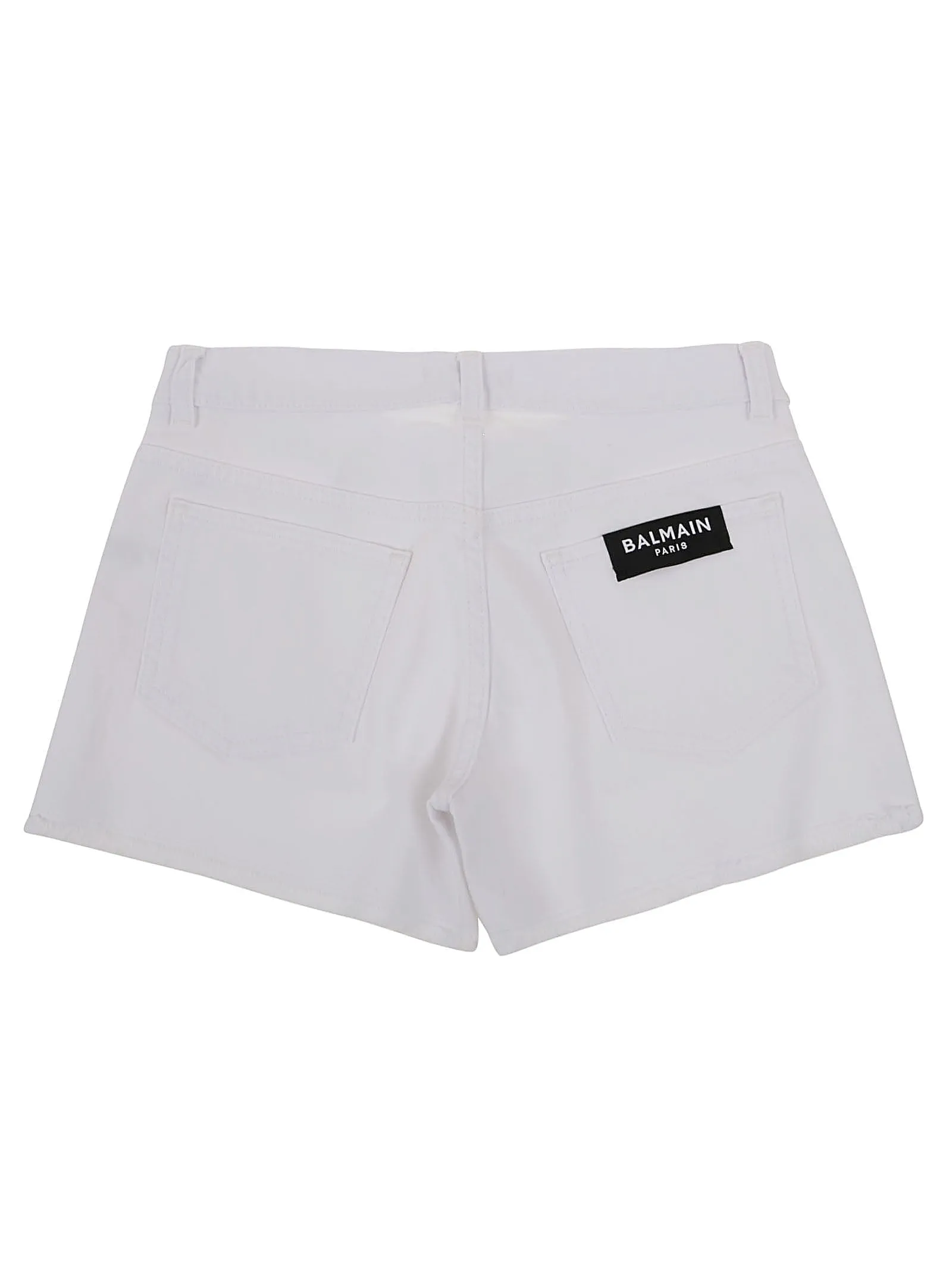 Balmain Kids Logo Patch Shorts