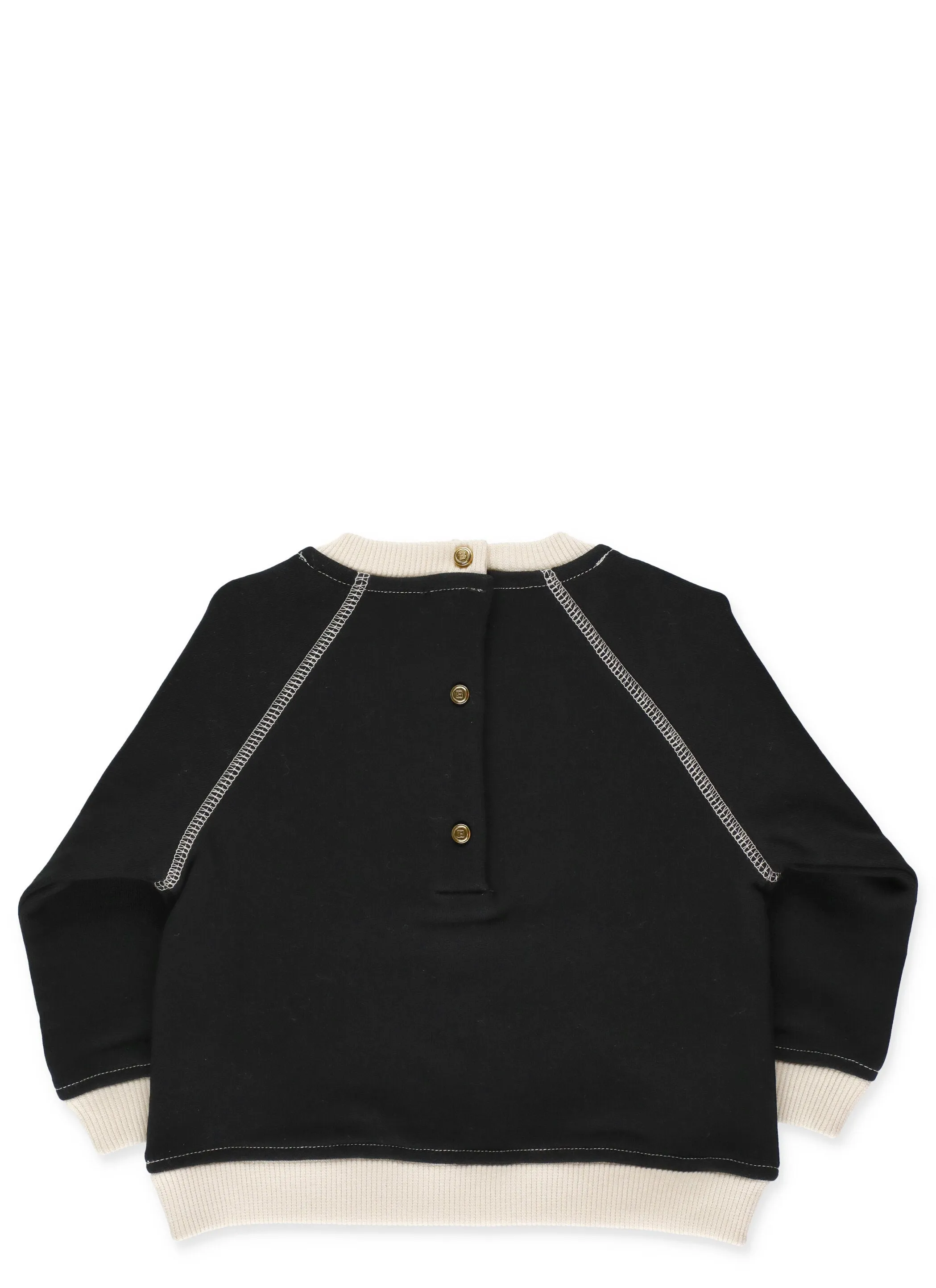 Balmain Kids Logo Print Crewneck Sweatshirt