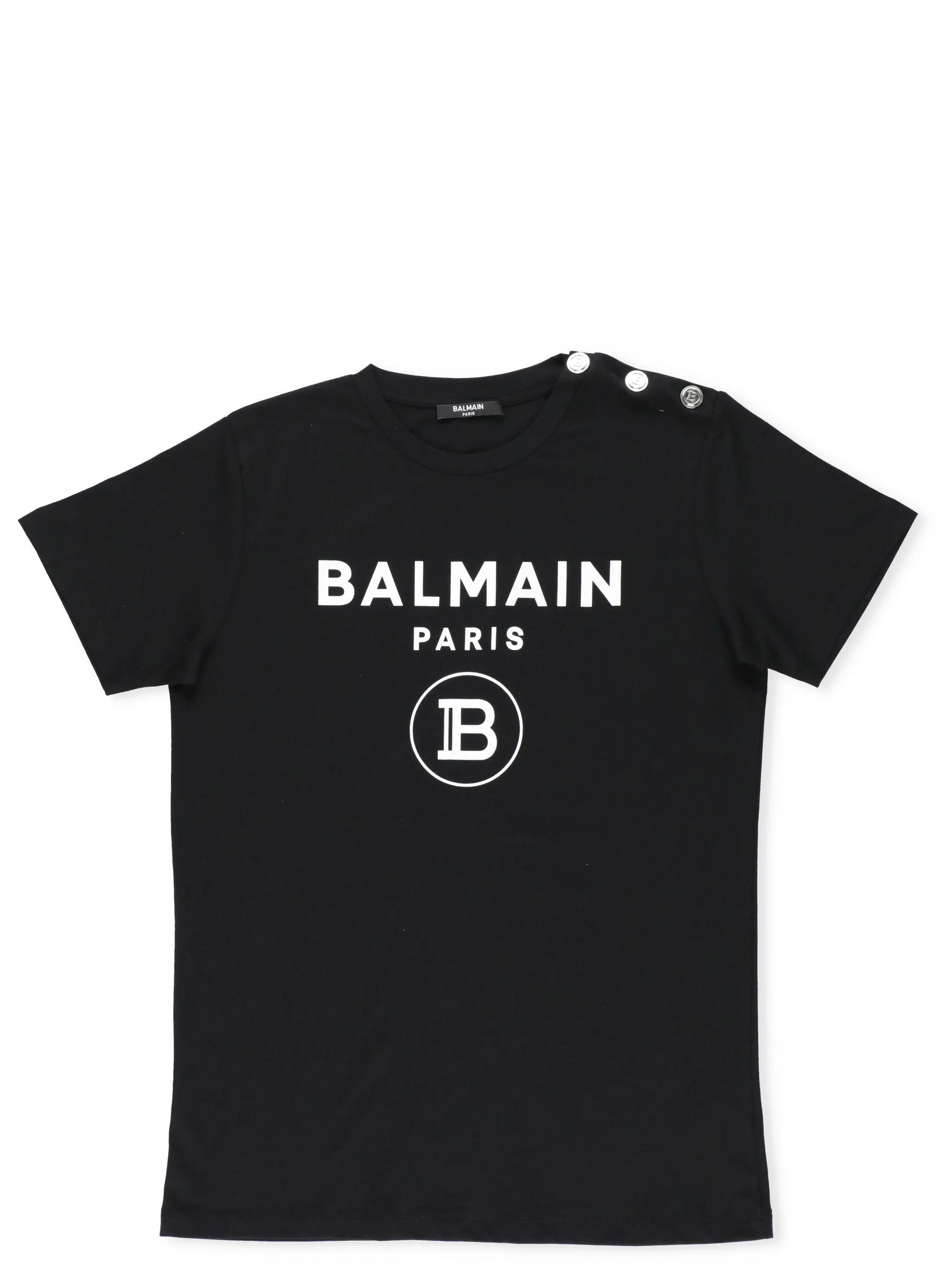 Balmain Kids Logo Print Crewneck T-Shirt