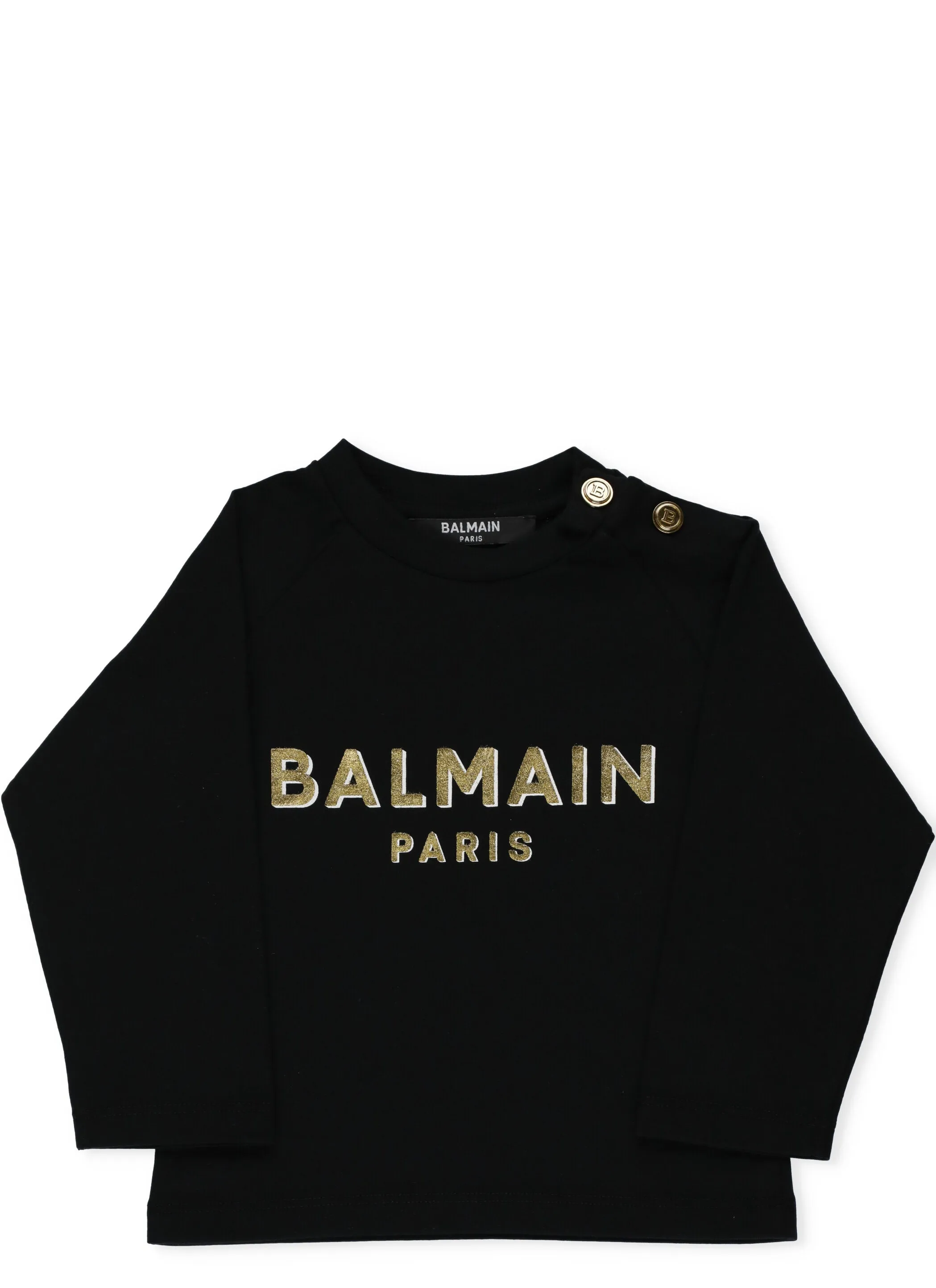 Balmain Kids Logo Print Long-Sleeve T-Shirt