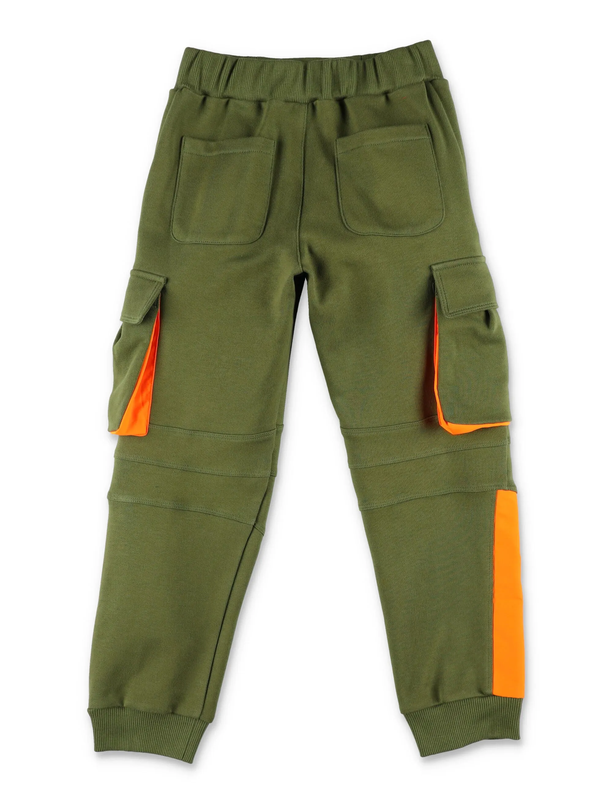 Balmain Kids Logo Printed Color Block Cargo Trousers