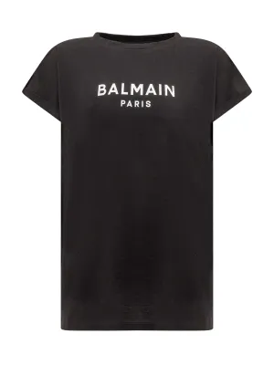 Balmain Kids Logo Printed Crewneck T-Shirt