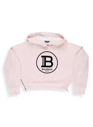 Balmain Kids Logo Printed Hoodie