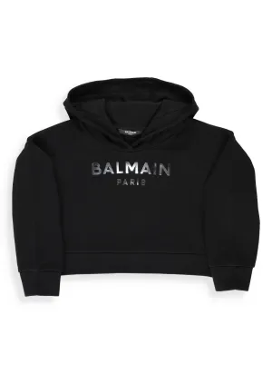 Balmain Kids Logo Printed Hoodie