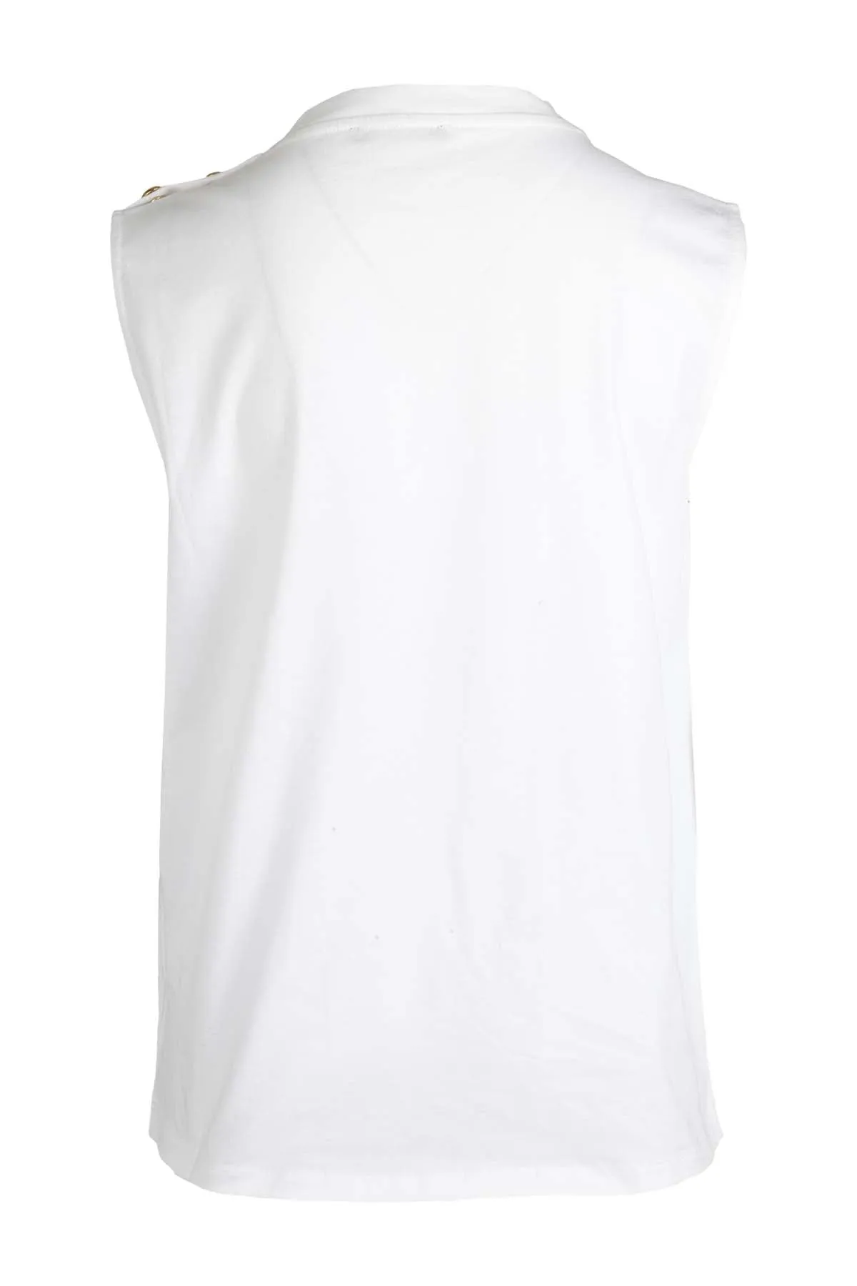 Balmain Kids Logo Printed Sleeveless Top