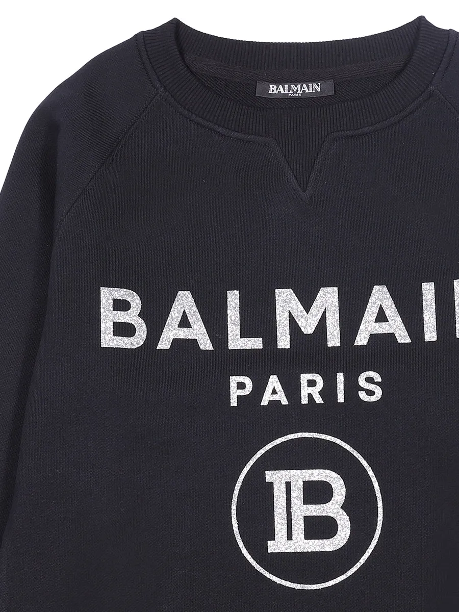 Balmain Kids Logo Printed Sweatshirt
