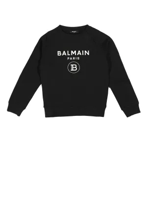 Balmain Kids Logo Printed Sweatshirt