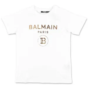 Balmain Kids Logo Printed T-Shirt