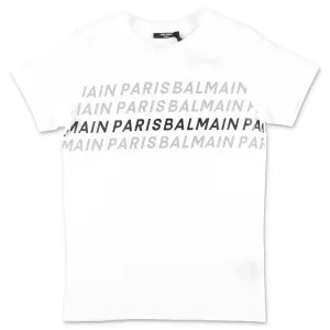 Balmain Kids Logo Printed T-Shirt