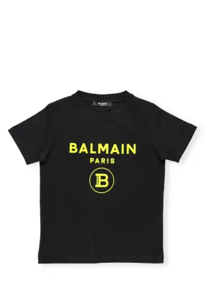 Balmain Kids Logo Printed T-Shirt