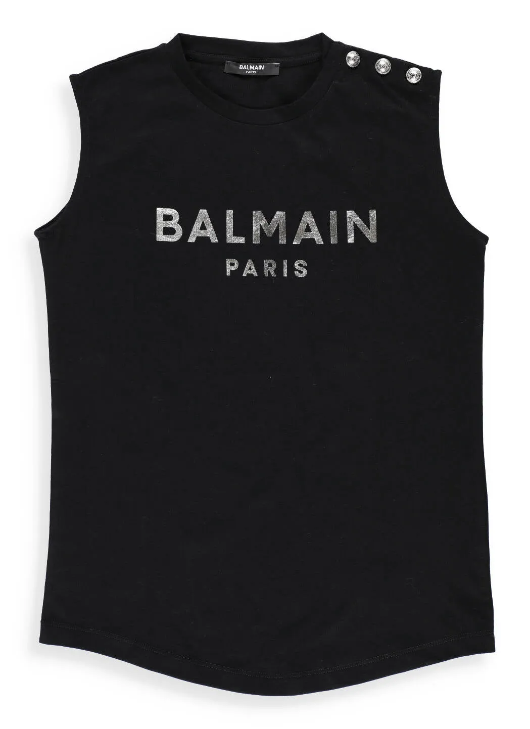 Balmain Kids Logo Printed Tank Top