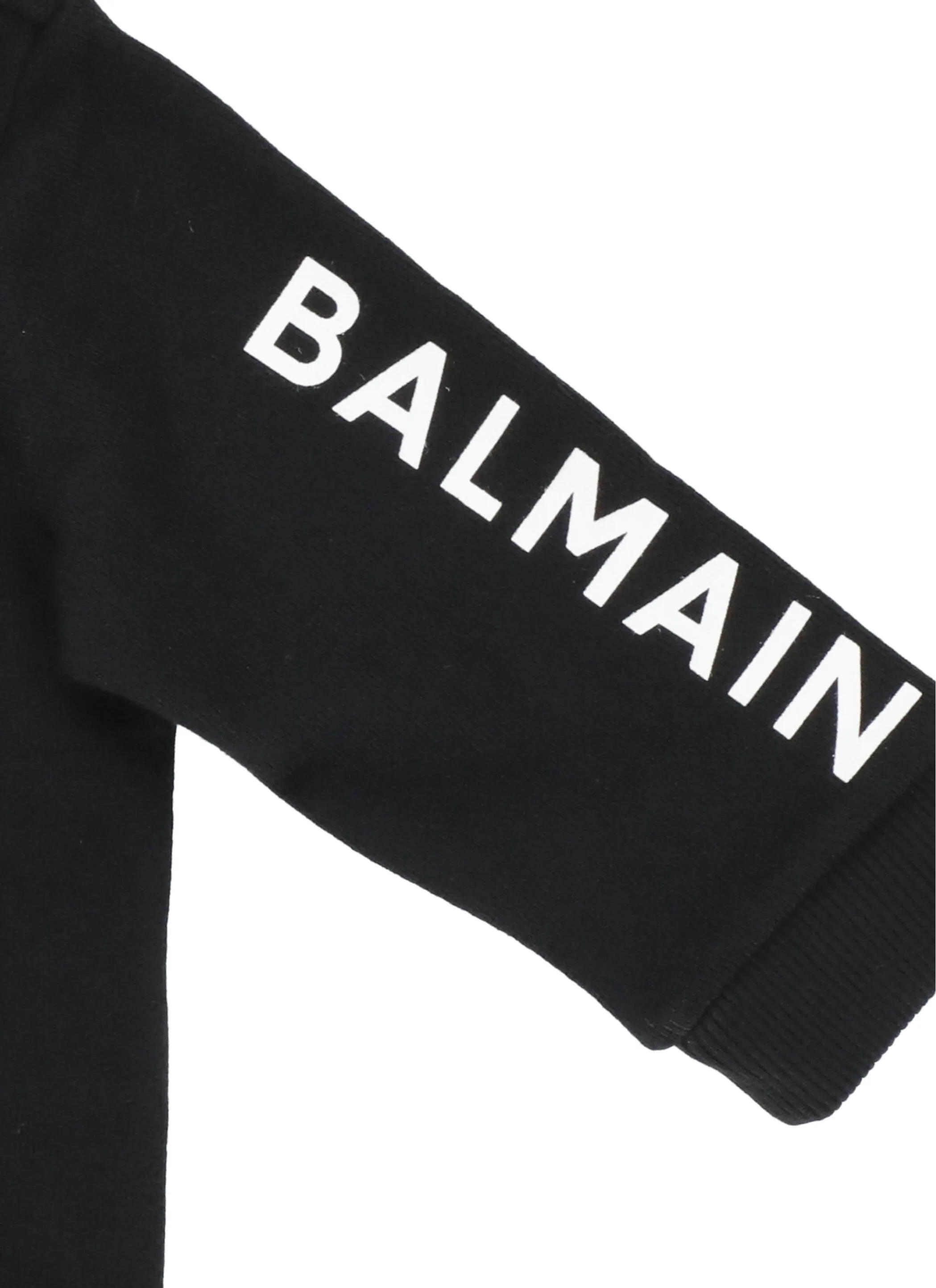 Balmain Kids Logo Printed Zipped Hoodie