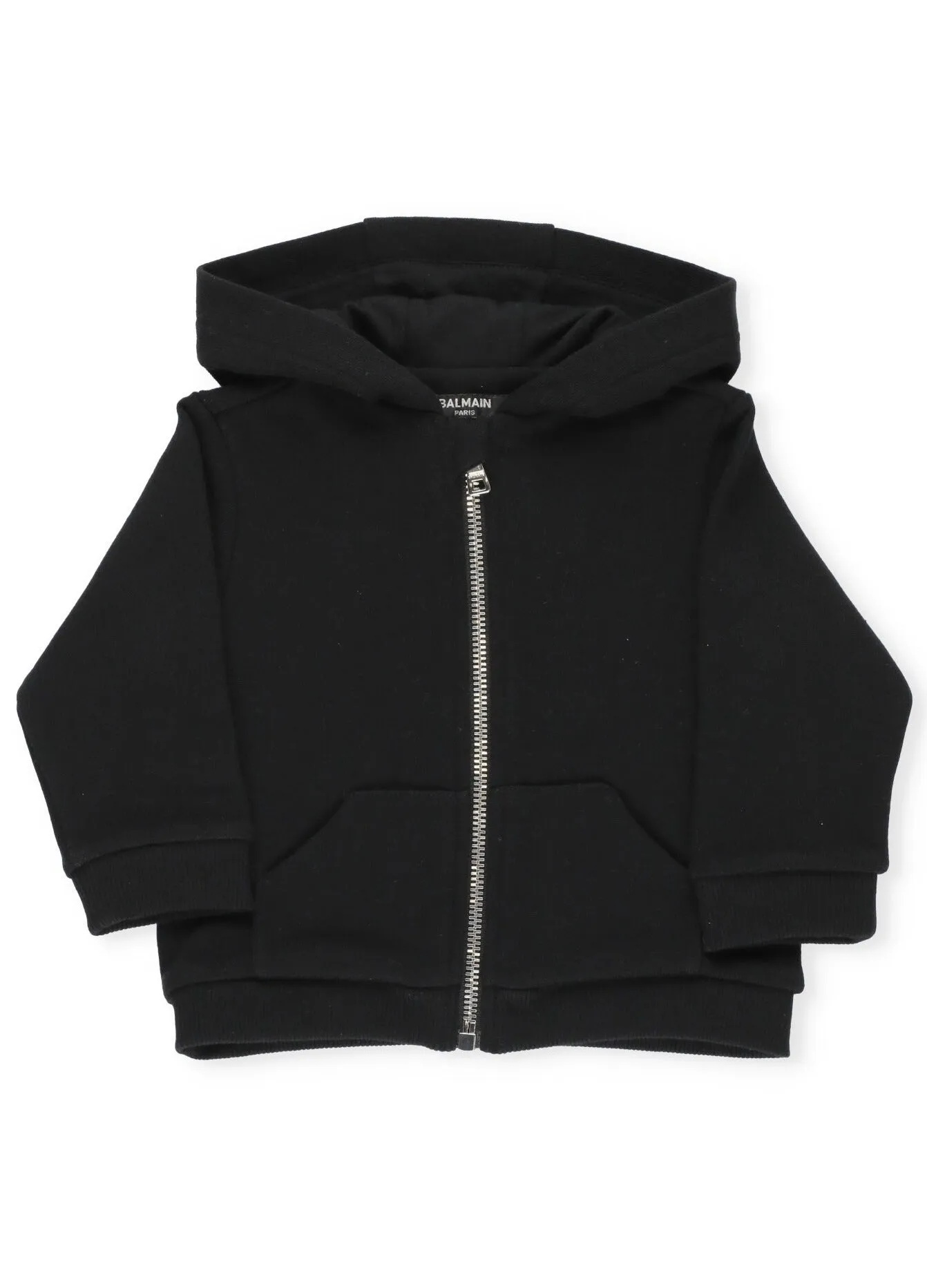 Balmain Kids Logo Printed Zipped Hoodie