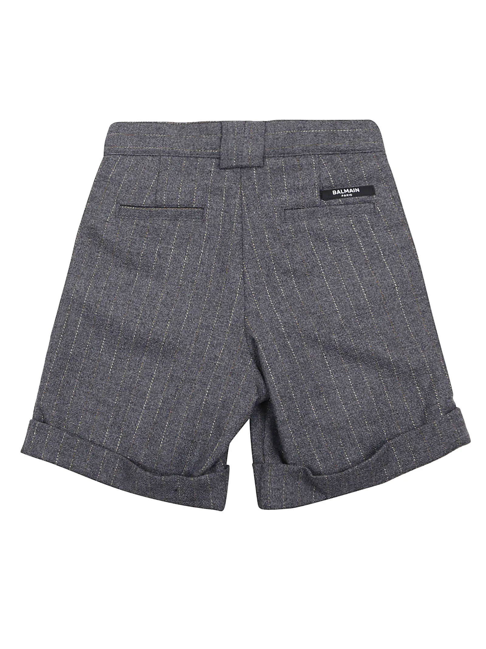 Balmain Kids Pinstripes Knee-Length Shorts