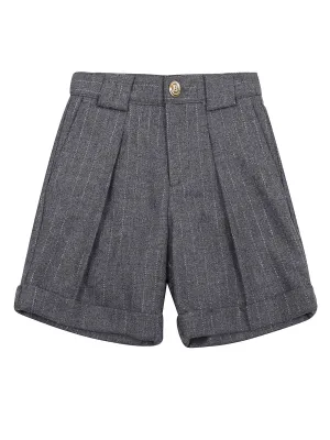 Balmain Kids Pinstripes Knee-Length Shorts