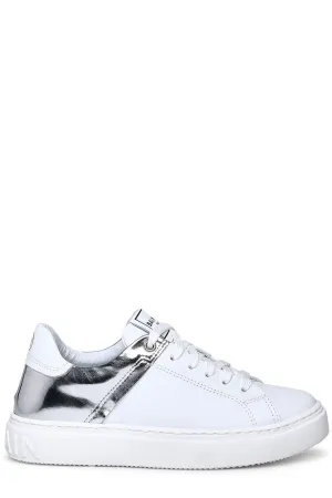 Balmain Kids Two-Tone Low Top Sneakers